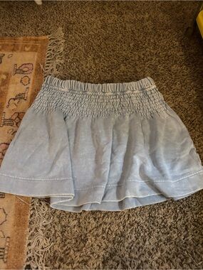 Aerie Cotton Smocked Skirt
